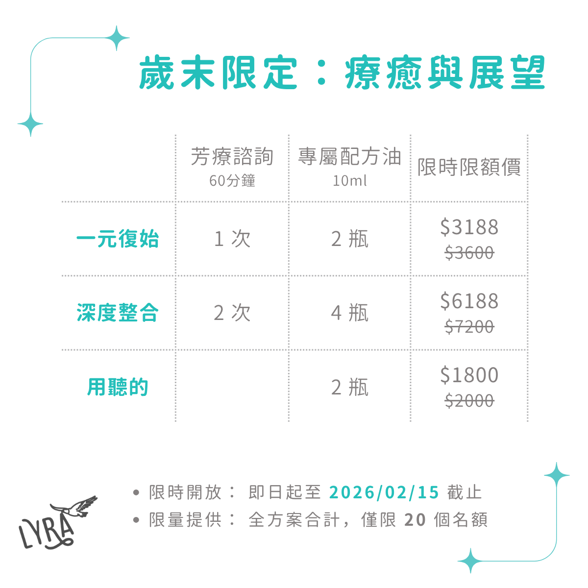 2025~2026 歲末限定:療癒與展望
