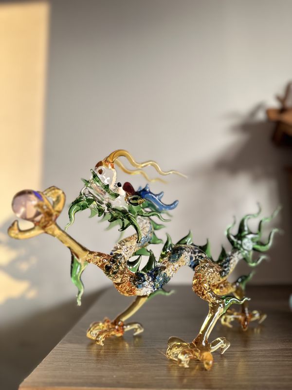 開運五行彩龍（名師落款） 