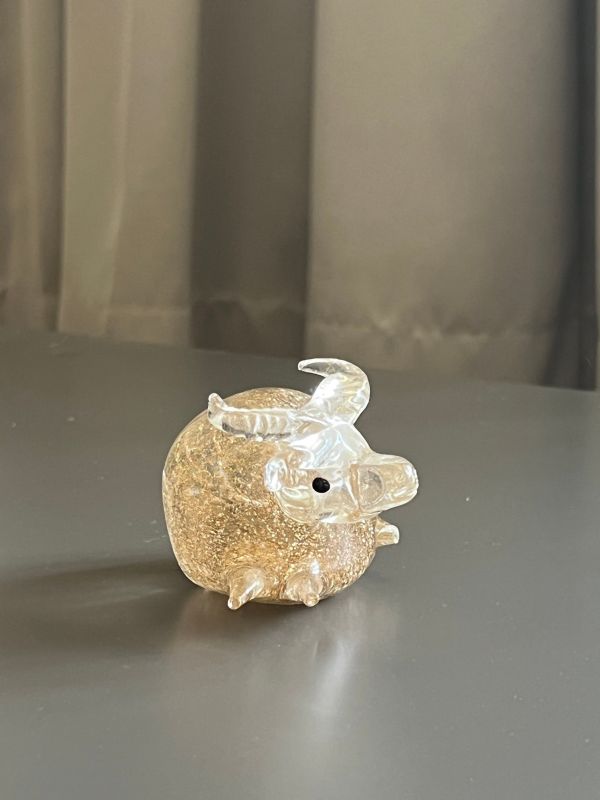 土系財氣圓滿金粉牛 