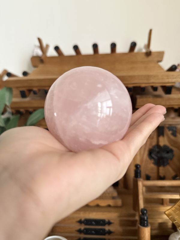 小可愛粉晶球 6.9cm 