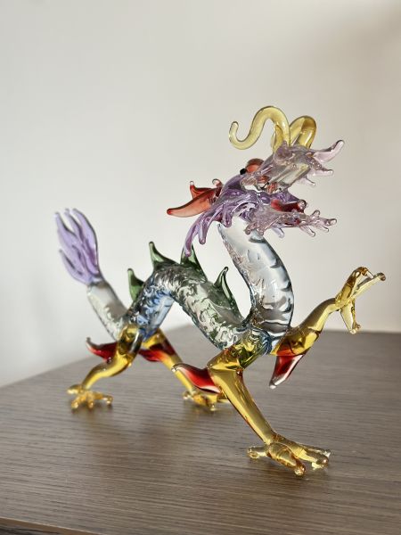 淡紫浪漫五行彩龍 