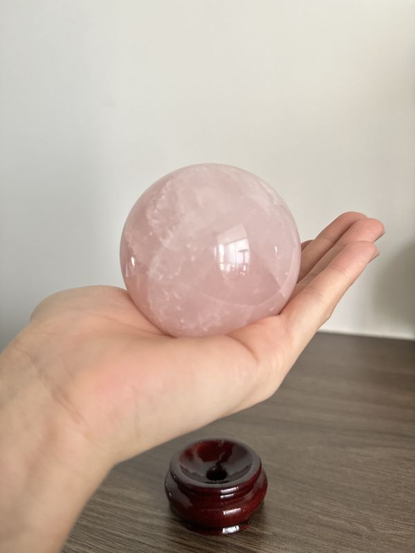 小可愛粉晶球 6.9cm 