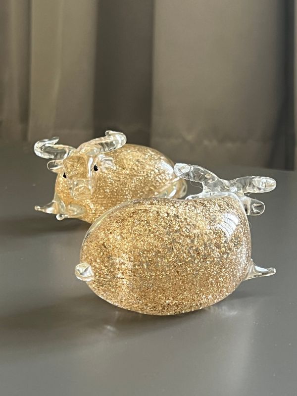 土系財氣圓滿金粉牛 