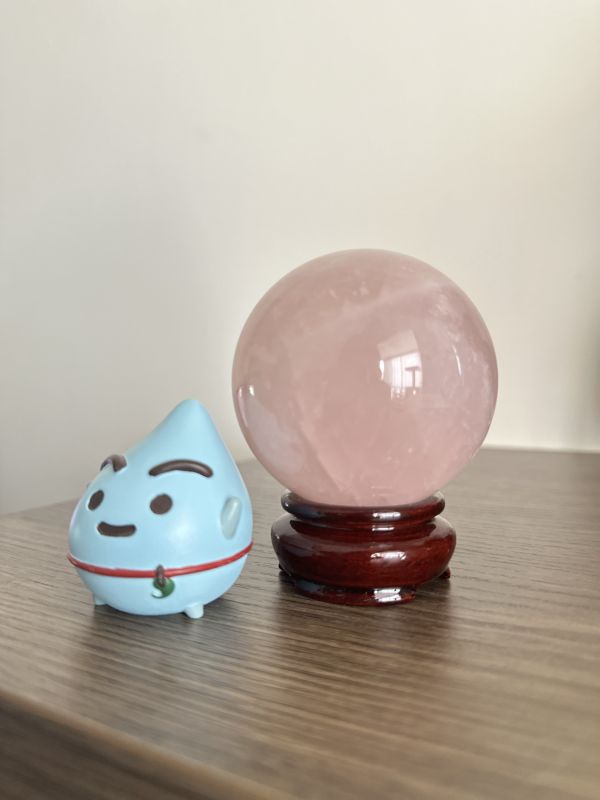 小可愛粉晶球 6.9cm 
