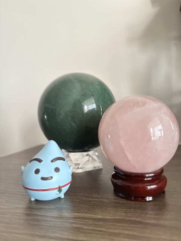 小可愛粉晶球 6.9cm 