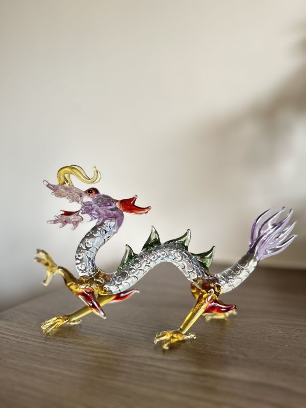 淡紫浪漫五行彩龍 