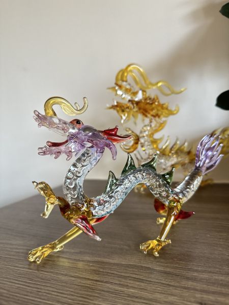 淡紫浪漫五行彩龍 