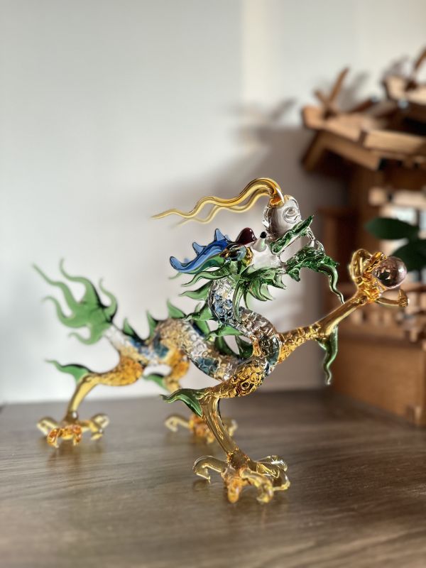 開運五行彩龍（名師落款） 