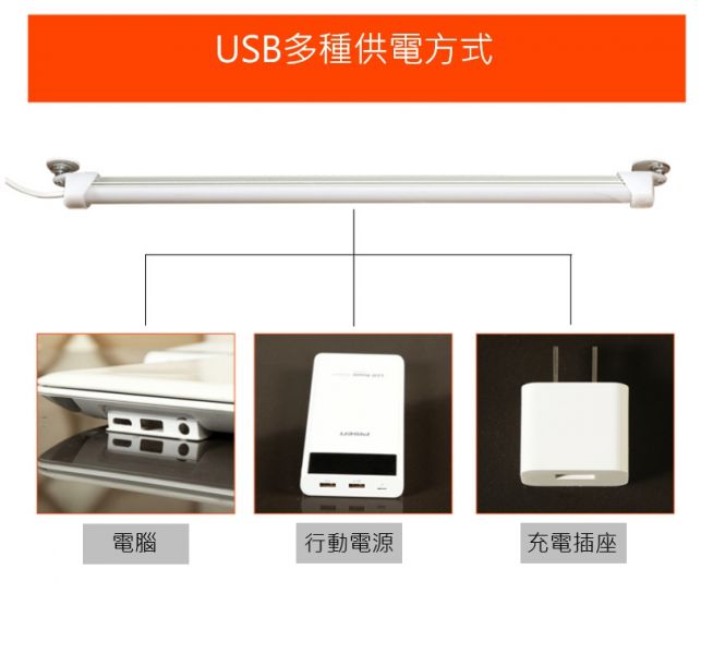 USB LED工作燈管 白光35cm 燈管,LED燈管,工作燈,USB工作燈,露營燈,USB露營燈,白光燈管,檯燈,燈條,LED燈條