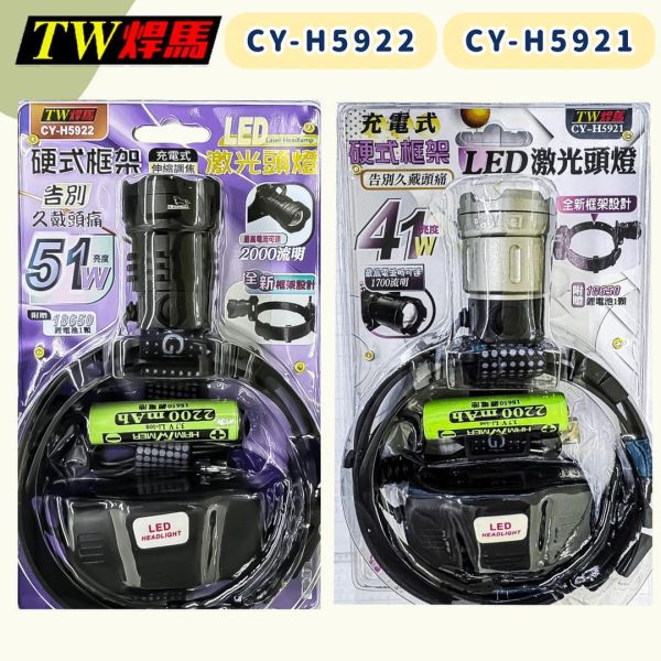 伸縮調焦充電式硬式框架 LED 頭燈 