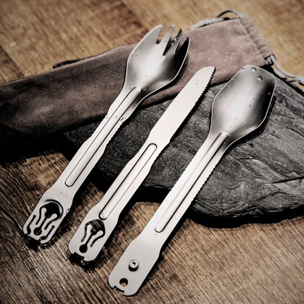 整修清倉50% OFF｜OTT【三合一不鏽鋼餐具組】 ott,ott gear,ott餐具,叉匙,餐具,露營,露營餐具,環保餐具,餐夾,多功能餐具