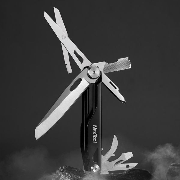 贈品｜NexTool【騎士EDC多功能刀】 #NE20153 ott,ottg,otter,otttaiwan,ottgear,NexTool,nextool,EDC,多功能工具,送禮物,戶外露營,隨手工具,多功能,十字起子,指甲銼刀,主刀,剪刀,玻璃擊破器,開瓶器,開罐器,一字起子,穿繩孔,皮革穿刺刀