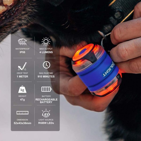 官網限定｜OLIGHT【Gober 2 多模式安全警示燈】 Gober 2, Olight, 警示燈, 信號燈, 寵物燈, 雙燈設計, RGBW燈, 戶外照明, USB-C充電燈, 戶外警示燈, MOLLE配件燈, 可分離式燈, 夜跑燈, 同步閃爍燈, SOS警示燈
