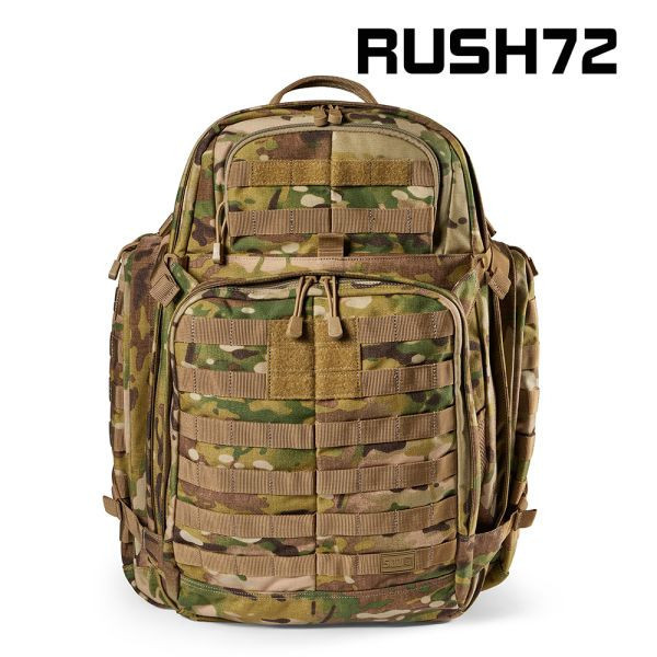 整修清倉50% OFF｜5.11【RUSH72 2.0後背包(多地迷彩色) 55L】#56566 