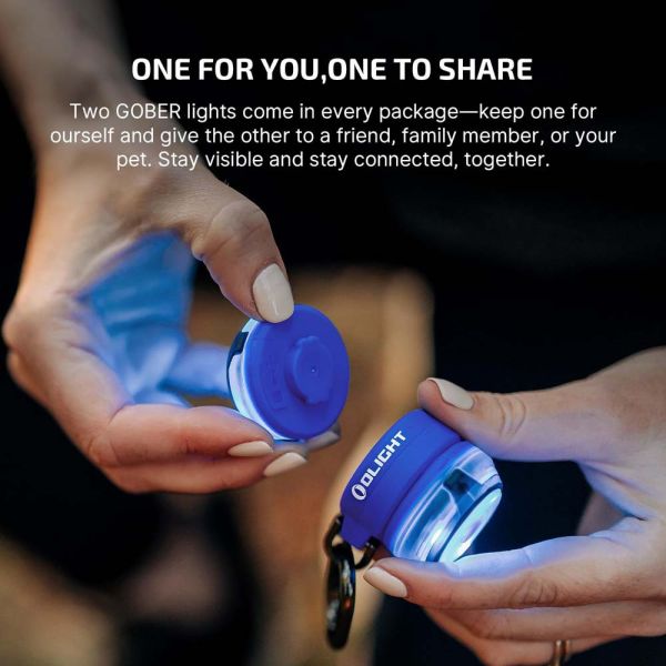 官網限定｜OLIGHT【Gober 2 多模式安全警示燈】 Gober 2, Olight, 警示燈, 信號燈, 寵物燈, 雙燈設計, RGBW燈, 戶外照明, USB-C充電燈, 戶外警示燈, MOLLE配件燈, 可分離式燈, 夜跑燈, 同步閃爍燈, SOS警示燈