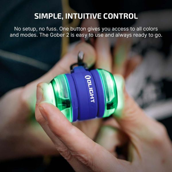 官網限定｜OLIGHT【Gober 2 多模式安全警示燈】 Gober 2, Olight, 警示燈, 信號燈, 寵物燈, 雙燈設計, RGBW燈, 戶外照明, USB-C充電燈, 戶外警示燈, MOLLE配件燈, 可分離式燈, 夜跑燈, 同步閃爍燈, SOS警示燈