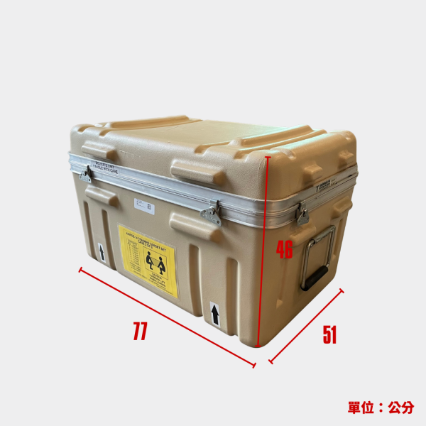 現貨｜OTT【美軍公發 掃雷/地雷探測器運輸箱 沙色】 美軍運輸箱,地雷探測器箱,軍用收納箱,OTT軍規箱,AN/PSS-14硬殼箱,防水防震儲存