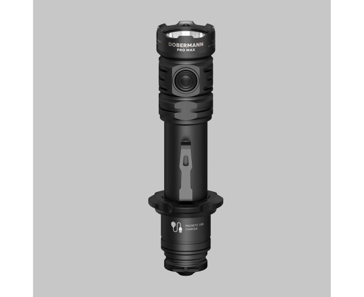 新品現貨｜ARMYTEK【DOBERMANN V2 PRO MAX 戰術強光手電筒】 Armytek, Dobermann Pro Max, 戰術手電筒, 3000流明, 460公尺射程, 磁吸USB充電, IP68防水, 軍警手電, 民防手電, 戶外照明