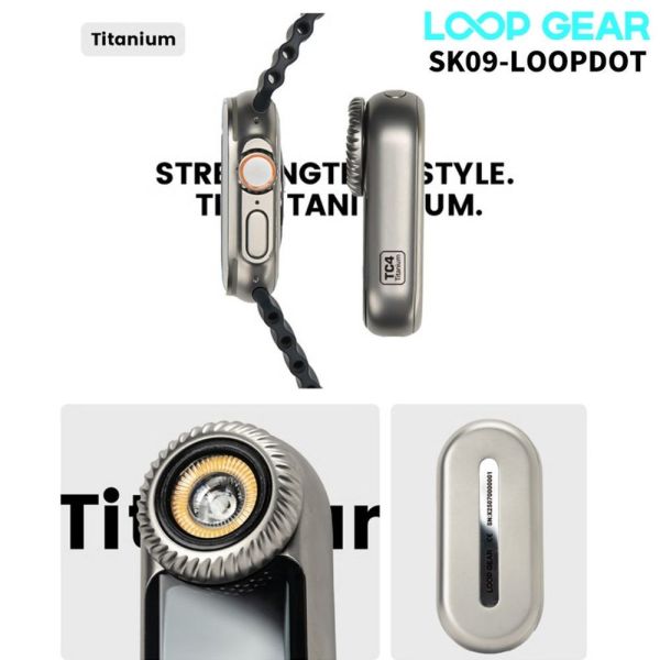 新品首發現貨｜LOOP GEAR【SK09 LOOPDOT 掌上遊戲多光源電筒 】 Loop Gear, LOOPDOT, SK09, 像素螢幕手電, 點陣手電, 撥盤手電, 解壓手電, EDC 手電筒, 400 流明, CRI90 泛光, USB-C 充電手電, IPX6 手電, 鈦合金手電, 鋁合金手電, 掌上手電