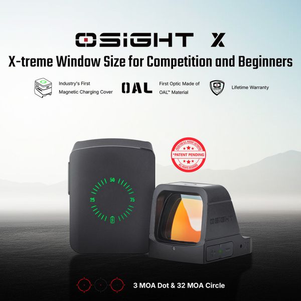 預購｜OLIGHT【OSIGHT-X 內紅點瞄鏡】 Osight-X,紅點瞄具,3MOA,32MOA,多準星系統,磁吸充電紅點,戰術光學,封閉式紅點,瞄具推薦,RMR腳位,戰術裝備