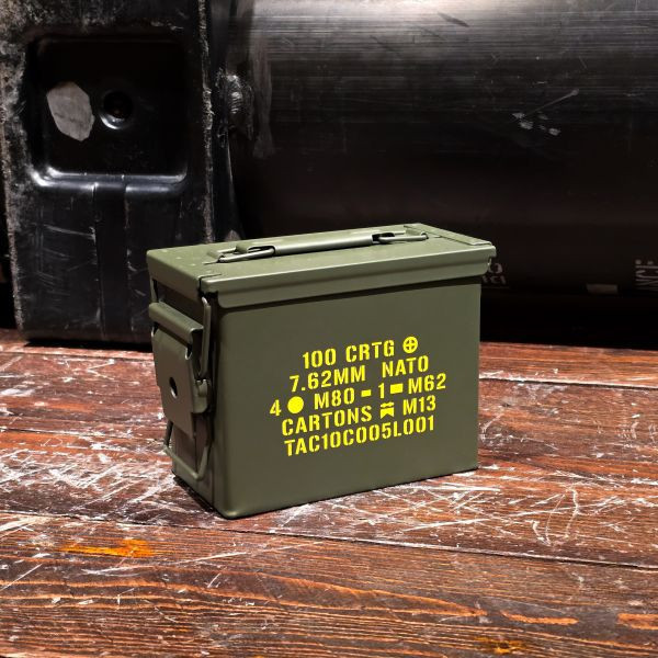 週年慶贈品｜OTT【迷你彈藥箱 綠色】 OTT,鋼製彈藥箱,迷你彈藥箱,彈藥箱收納,戶外工具箱,軍風收納,小物收納,氣密箱,露營收納盒,鐵盒收藏