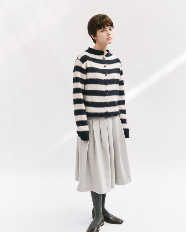 寬橫條毛海開衫 日韓流行女裝,cardigan,針織上衣,針織外套,條紋針織衫,短版針織外套,流行色,開襟衫,文青,休閒,針織衫,日系風格