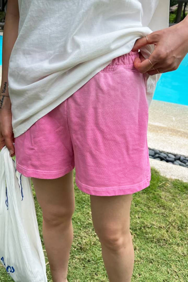 漸層運動短褲 日系女裝,韓流行女裝,女裝,短褲,棉褲,運動短褲,渡假,春夏,漸層,修飾,顯瘦,休閒
