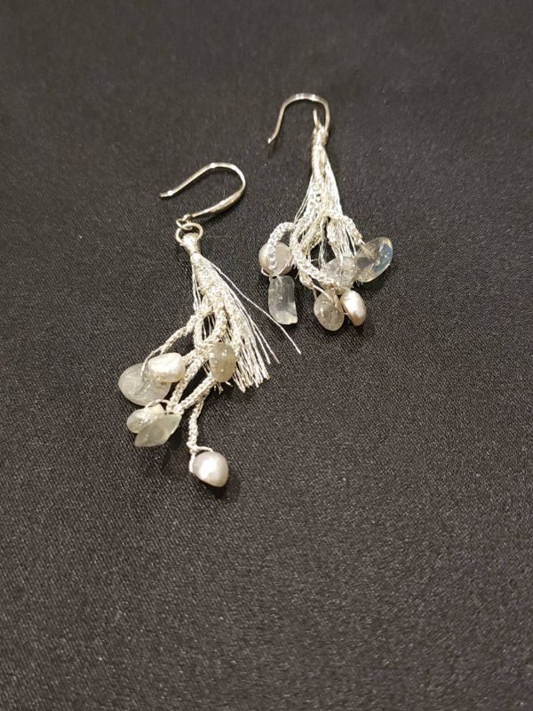 樹冰垂吊耳環 流行飾品,上班族, 手作飾品,耳環,飾品,耳墜,藏王樹冰