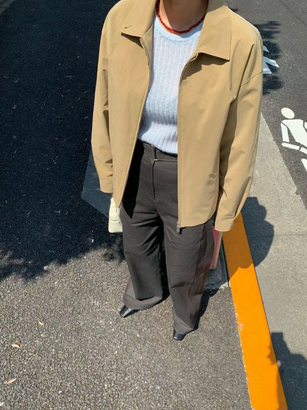 輕型拉鍊夾克 韓流行女裝,設計師女裝,女裝,夾克,秋冬,拉鍊外套,狩獵夾克,皮衣,單品,休閒夾克,短外套,短風衣,水洗,中性