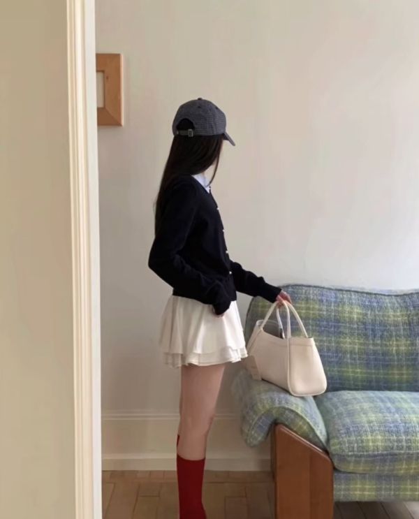 襯衫領針織小外套 日韓流行女裝,短外套,夾克,棒球外套,圓領夾克,歐美流行,基本色,春夏,雄院派,休閒,短版