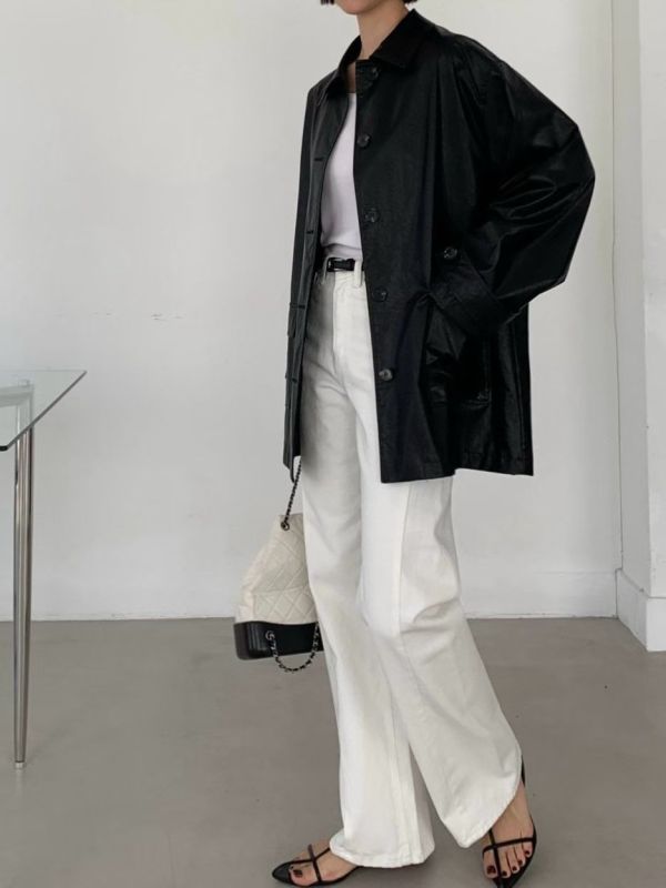 斜向裁剪牛仔褲 日韓系,韓流行女裝,寬直筒,休閒褲,下身,純棉牛仔,實用,長褲,全長牛仔褲,純棉牛仔褲,淺刷色