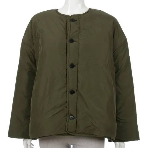 雙色鋪棉夾克 韓流行女裝,設計師女裝,女裝,格紋,秋冬,外套,印花外套,雙面夾克,單品,休閒夾克,鋪棉外套,兩面穿,寬大,中性