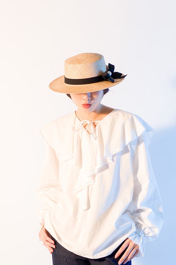 珍珠禮帶草帽 流行女裝服飾,日韓配件, 草帽,自然纖維,桶帽,basicitem,c禮帽,蝴蝶結,草編,帽子,夏,珍珠