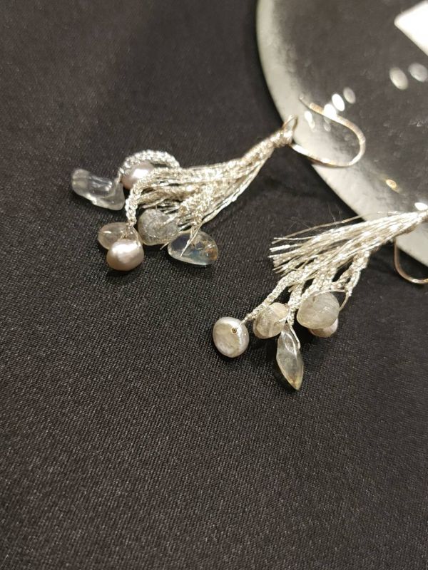 樹冰垂吊耳環 流行飾品,上班族, 手作飾品,耳環,飾品,耳墜,藏王樹冰