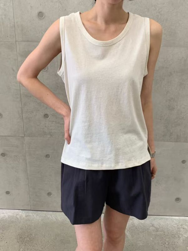 混麻寬鬆背心 日韓系,流行女裝,背心,麻質,內搭,寬鬆,涼爽,快乾,吸濕排汗,自然系,文青,休閒,基本款,