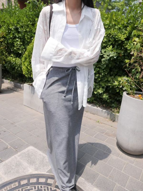 蕾絲布寬鬆襯衫 韓流行女裝,設計師女裝,女裝,蕾絲襯衫,穿透感,寬鬆襯衫,罩衫,夏季襯衫,秋款,個性,蕾絲布,帥氣,襯衫,女性化