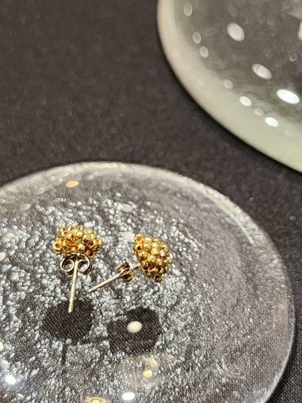 小不點編織耳環 流行飾品,上班族, 手作飾品,耳環,飾品,小耳環,單顆,彩色,編織飾品,玻璃飾品