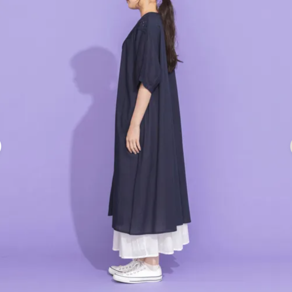 拼接刺繡洋裝 韓流行女裝,日系女裝,女裝,寬鬆感,棉質,大人系,女人味,春夏洋裝,蕾絲拼接,材質拼接,刺繡洋裝,白色洋裝,短袖洋裝