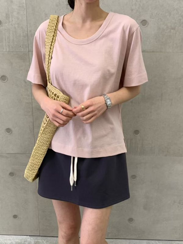 混麻寬鬆Tee 日韓系,流行女裝,tshirt,麻,短袖,寬鬆,夏季,排汗,寬鬆,基本,自然系,休閒,森林,大地色