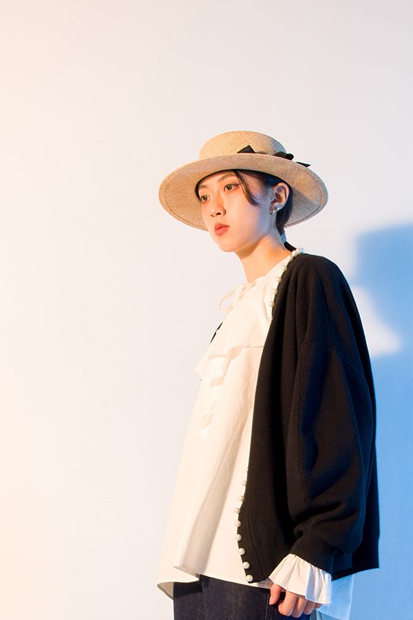 珍珠禮帶草帽 流行女裝服飾,日韓配件, 草帽,自然纖維,桶帽,basicitem,c禮帽,蝴蝶結,草編,帽子,夏,珍珠