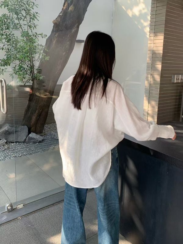 長版亞麻襯衫 日韓流行女裝,襯衫,寬襯衫,麻質襯衫,長版,歐美流行,帥氣,亞麻襯衫,基本款,必備,夏天,透氣排汗