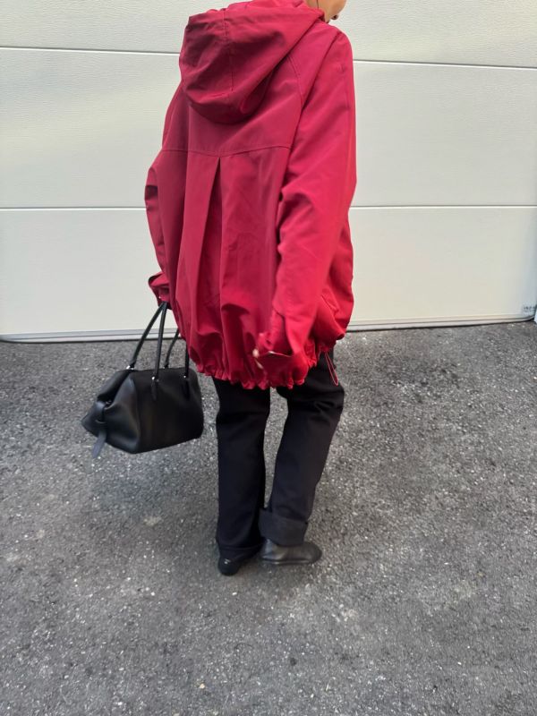 擋風連帽夾克 韓流行女裝,設計師女裝,女裝,夾克,秋冬,拉鍊外套,夾克,皮衣,單品,休閒夾克,中長版外套,連帽風衣,寬大,中性