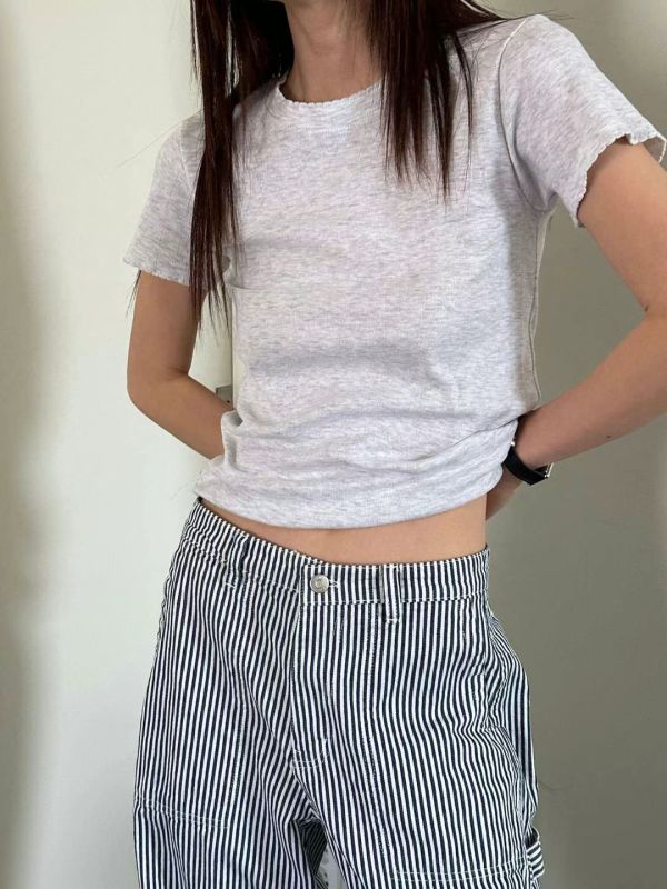 窄版花邊TEE 韓流行女裝,設計師女裝,女裝,cutsew,棉織,tshirt,單品,Ｔ恤,棉質上衣,tee,合身,窄版