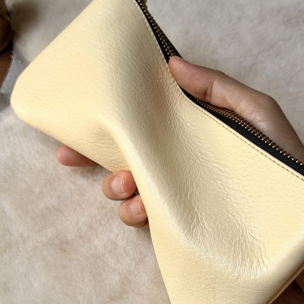 大容量鈔票包-奶油黃 