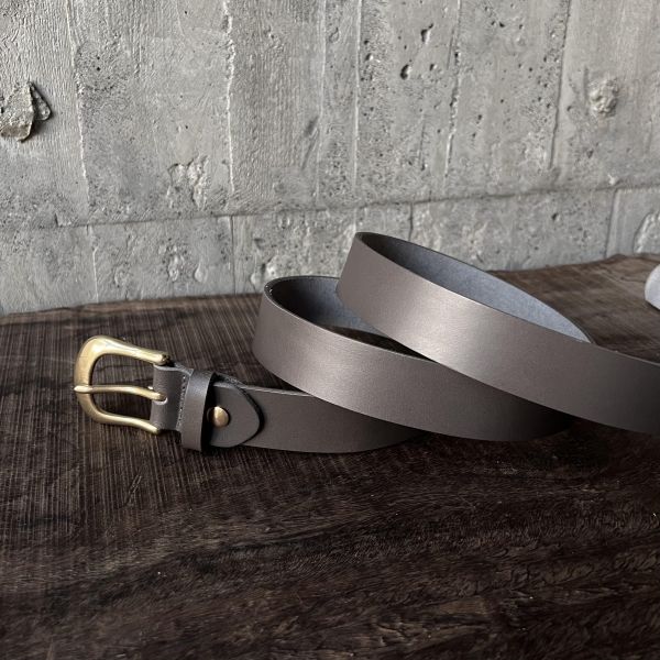 3.0cm好耐皮帶-鐵灰 