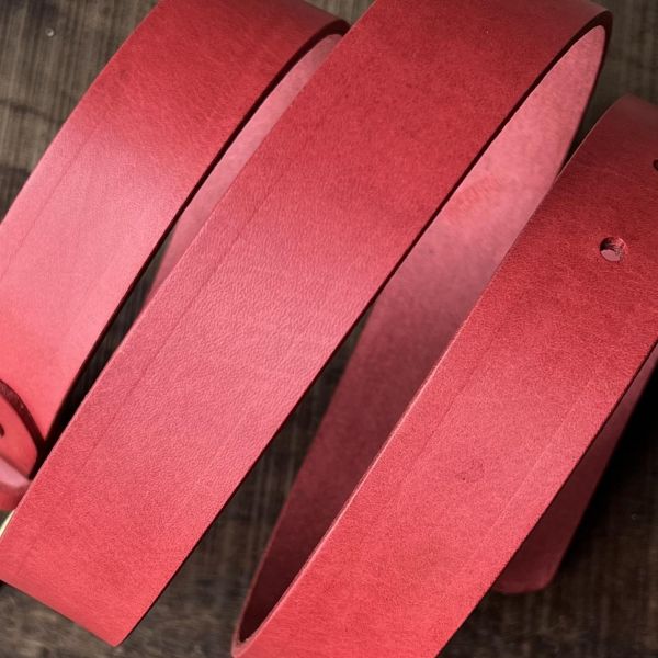 3.0cm好耐皮帶-蘋果紅 