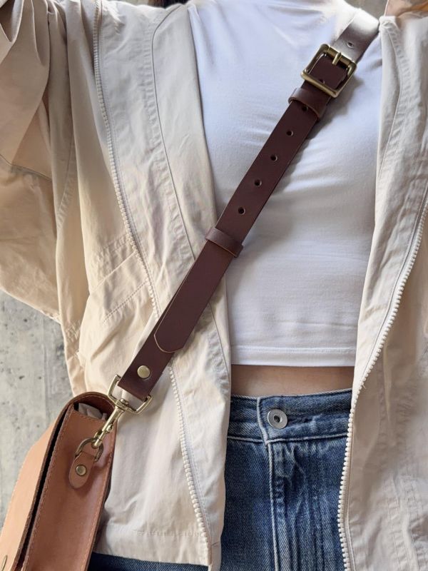 2.5cm寬植鞣背帶 