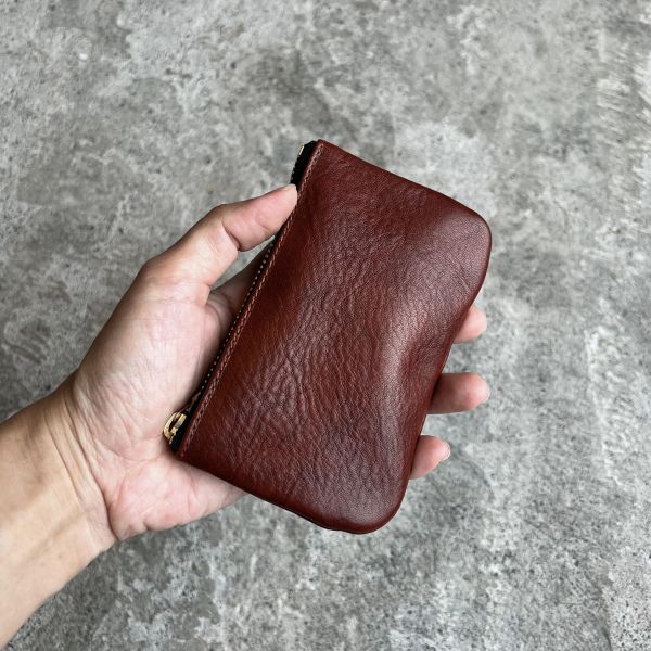 鑰匙卡片包-紅木 