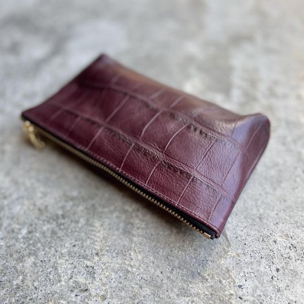 小物包-紅酒鱷魚 