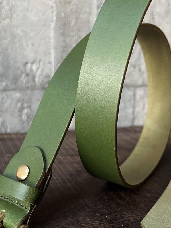 3.0cm好耐皮帶-草綠 